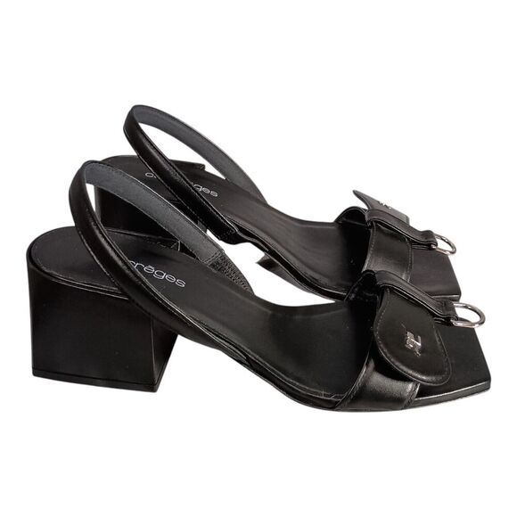 Courrèges Black Women's Sandals - Picture 2 of 10